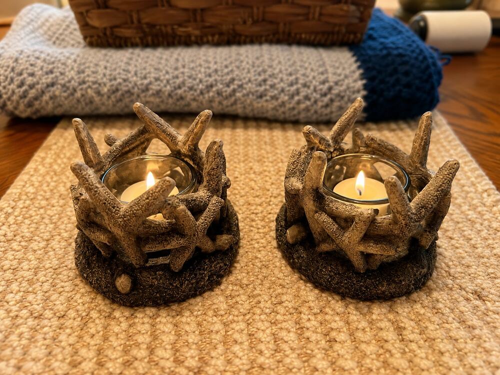 Nautical Starfish Tea Lite Holder Set of 2